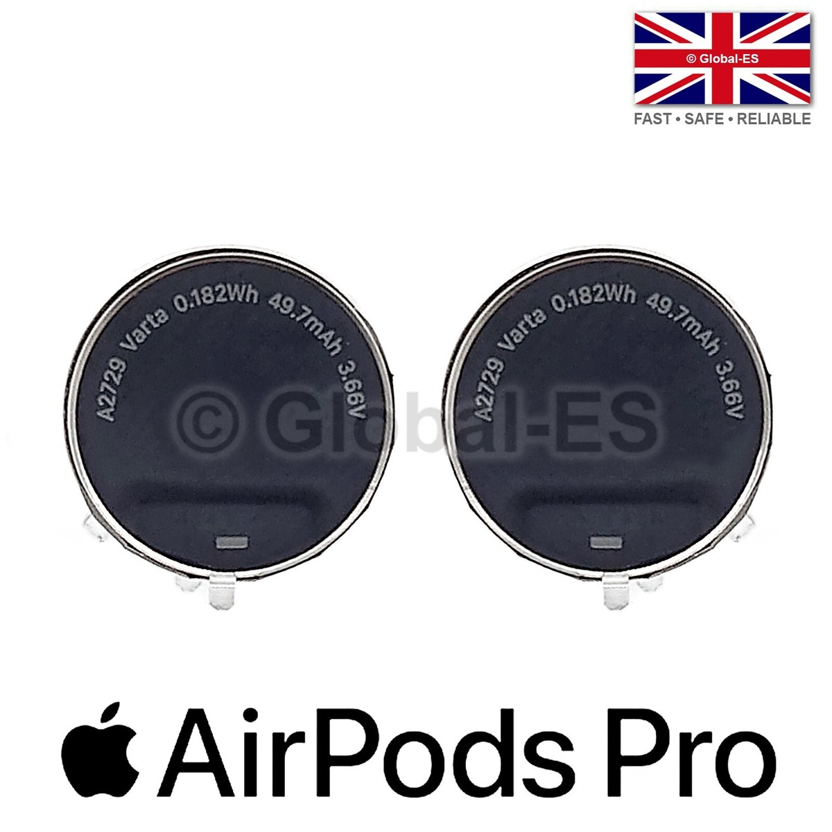 Apple Pods Pro Battery (L+R Pair) - CP1154 3.6V 50mAh | eBay