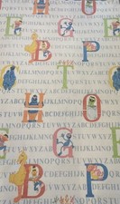 Vintage Sesame Street ABC Muppets Twin Size Blanket Quilt JP Stevens USA