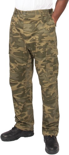 Tactical BDU Pants Camo Cargo Uniform 6 Pocket Camouflage Military Army Fatigues - Picture 17 of 58