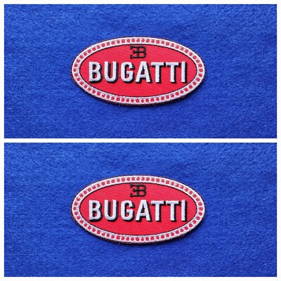 Patch Sew On 86mmX44mm BUGATTI La Voiture Noir - Foto 7