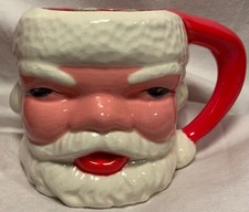 Santa,Holland Mold,Mug,Santa Claus,Christmas,Vintage,Made in USA,Punch Cup,1956