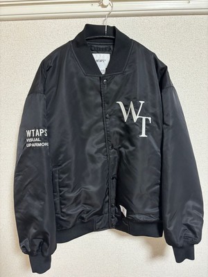 ジャケット・アウター WTAPS TEAM JACKET NYLON TWILL LEAGUE L WTAPS TEAM JACKET NYLON TWILL ネイビーL（WTAPS TEAM JACKET
