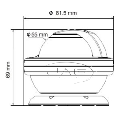 PLASTIMO OFFSHORE 55 KAYAK ORANGE COMPASS - Boat/Marine/Touring/Hiking/Orienteer - Picture 4 of 5