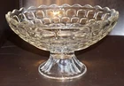 Vintage Federal Glass 10" Yorktown Colonial Pedestal Fruit Centerpiece Bowl !