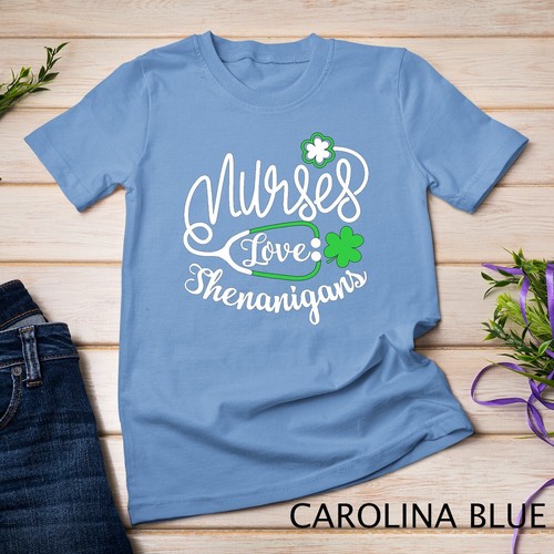 Camiseta Unisex Nurses Love Shenanigans Divertida Día de San Patricio Suerte Enfermería - Imagen 3 de 15