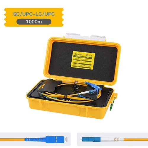 Komshine 1000m SM OTDR Launch Cable Box , SC/UPC To LC/UPC Dead Zone Eliminator