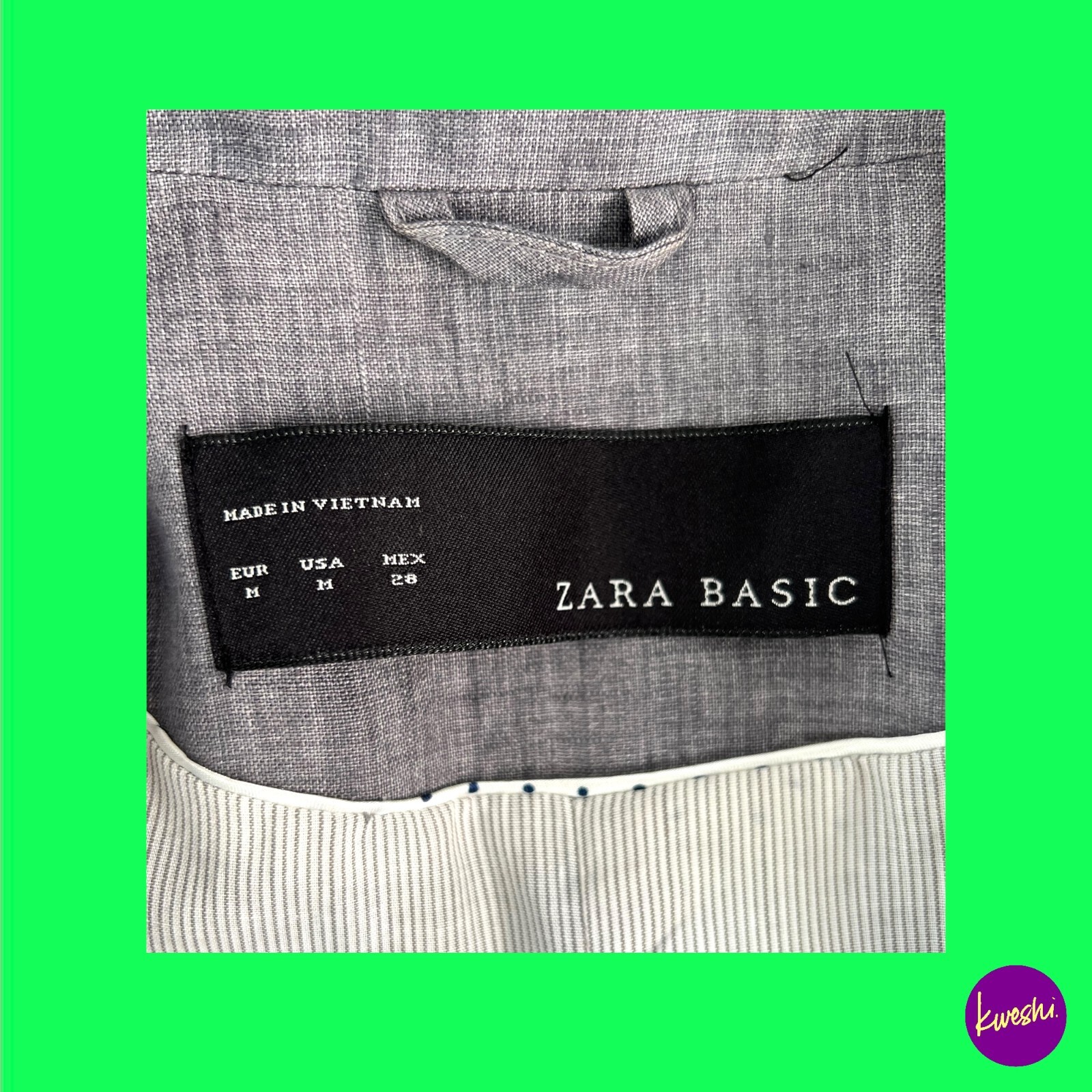 ZARA BASIC Women's Smart Blazer, One-Button, Line… - image 5