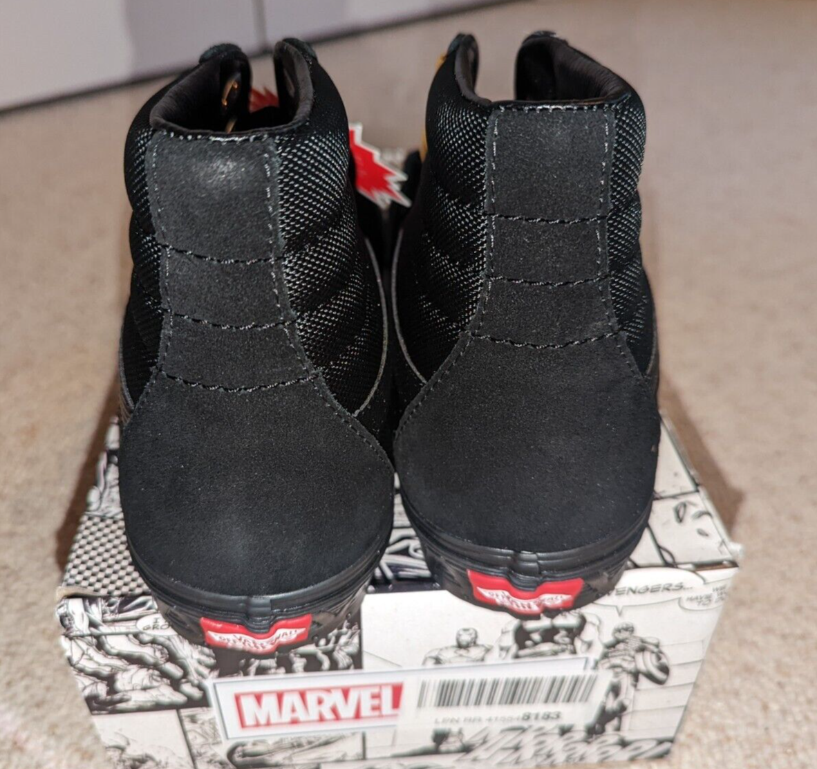 Size 11.5 - Marvel x Vans SK8-HI Black Panther for sale online | eBay
