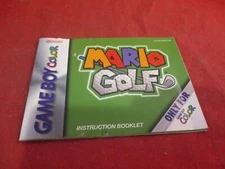 Mario Golf Nintendo Game Boy Color Instruction Manual ONLY