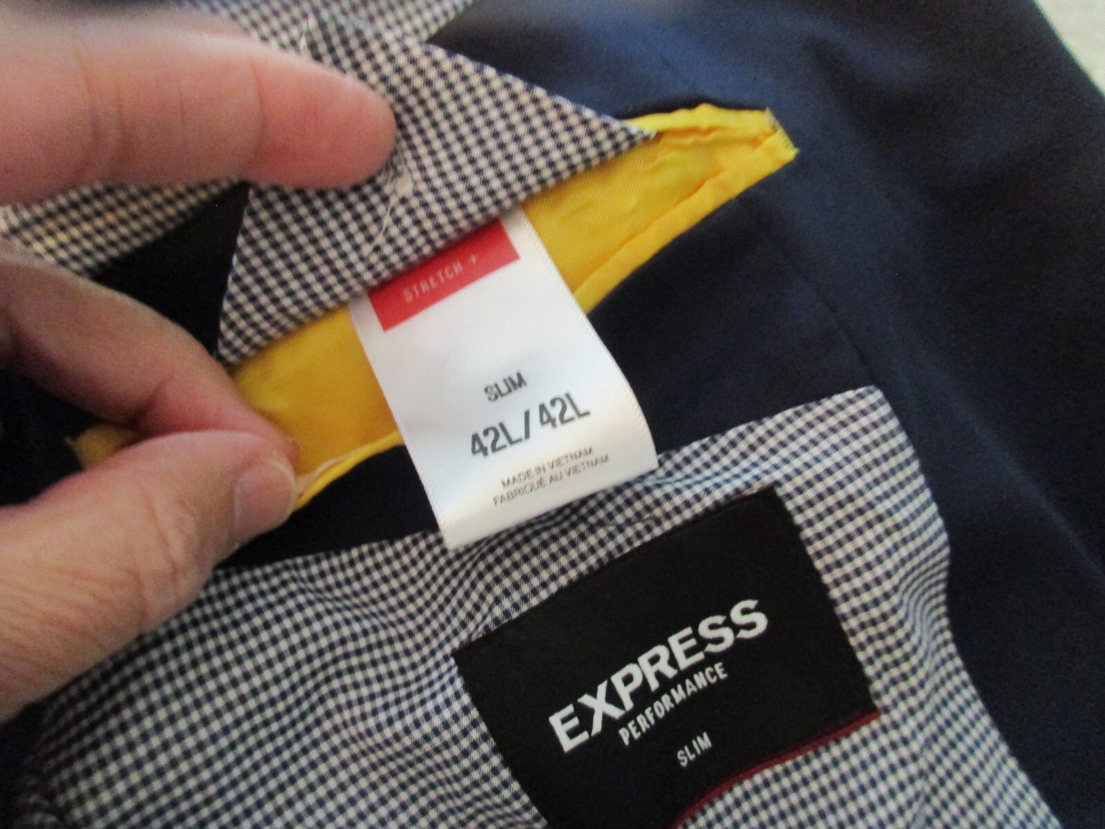 Express Performance Suit Jacket/ Blazer Smooth Bl… - image 2