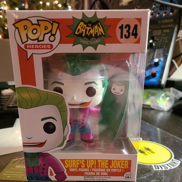 Surf's up The Joker DC Heroes Batman Classic 60s TV 134 Funko Pop Vinyl Figure for sale online