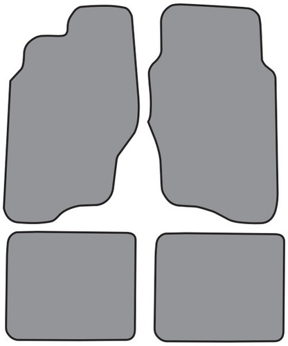 BLACK Custom Fit Set - ACC Carpet Floor Mats 2 Row 4 Piece for Chevrolet Vehicle - Picture 25 of 51