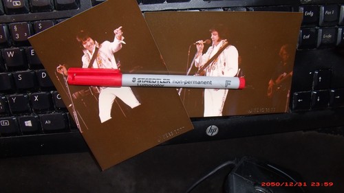 Elvis Presley: 2 rare USA Import Fotos 1977 (keine Reprints )