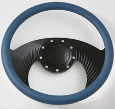 14'' Billet Steering Wheels Half Wrap Custom Chevy Ididit Flaming River w/ Horn