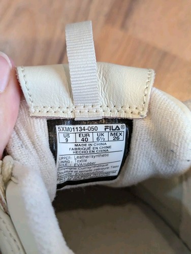 White Fila Disruptor II Women’s Size 9 Chunky Shoe Beige Y2K Sneaker - Picture 6 of 10