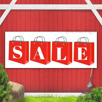 SALE Advertising Banner Flag Sign Many Sizes USA HOLIDAY CHRISTMAS