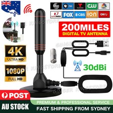 Portable TV Antenna Indoor Outdoor Digital HD Freeview Aerial Ariel 200Mile