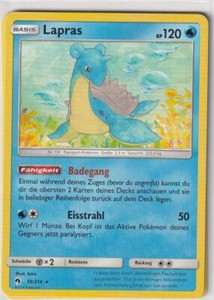 Pokemon Card Echo Des Donners No 56 214 Lapras German Ebay
