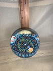 Vintage Murano Italian Venetian Glass Cane Millefiori Paperweight Label — photo 3