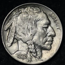 1929 Buffalo Nickel CHOICE UNC *UNCIRCULATED* MS FREE SHIPPING E332 VNN
