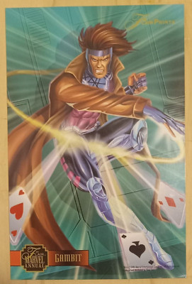 1995 Flair Marvel Annual Chromium 7 of 12 GAMBIT
