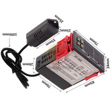 Digital Dual LCD Temperature Humidity Controller Thermostat STC-3028 AC110-220V