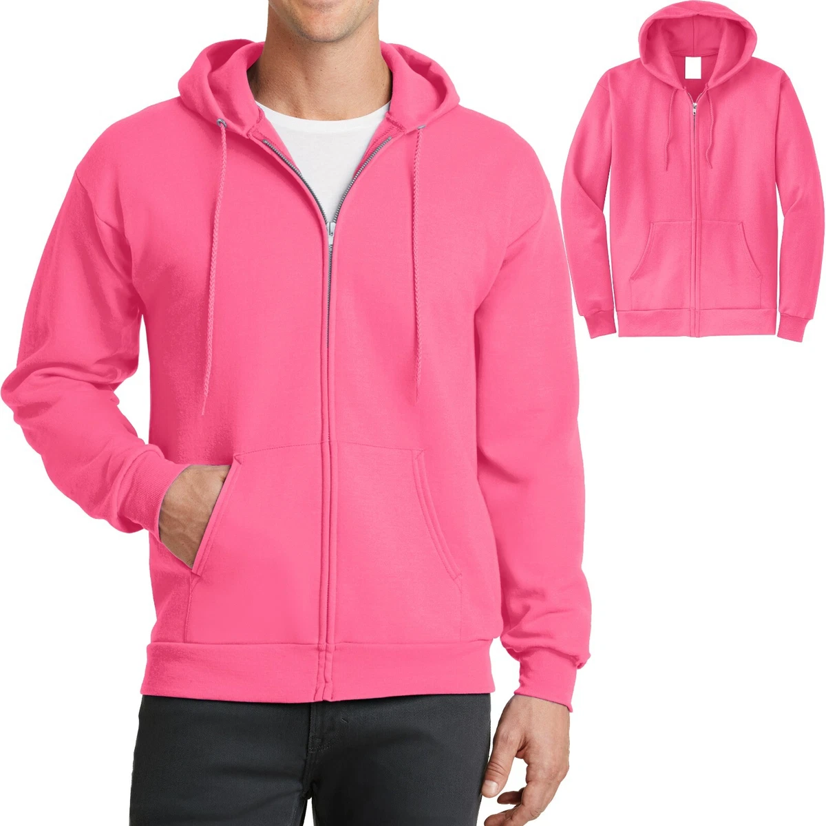 Hot pink hoodie clearance mens