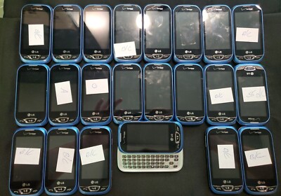 Lot of  22 LG VN280 Extravert 2 Verizon Cell Phone Voice Dialing