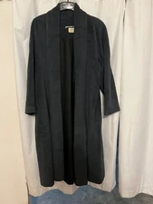 SPIRIT OF THE ANDES WOMAN'S ALPACA FULL LENGTH COAT BLUE GREY XL