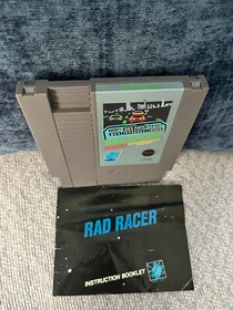 Rad Racer - with Manual (Nes, Nintendo Entertainment System) Tested and Working!