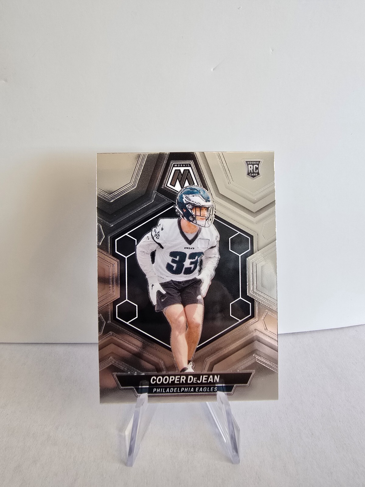 2024 Panini Mosaic Cooper DeJean Silver Prizm #340 Rookie Eagles RC