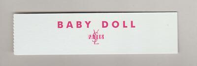 Carte publique - Werbekarte - Baby Doll Paris d'Yves Saint Laurent 