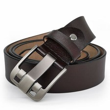 Super Long Size 28" -60" Casual Belts for Jeans Mens Belt 100 Real Leather Belt