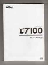 Nikon D7100 Digital Camera Genuine User's Manual / Instruction Guide In English