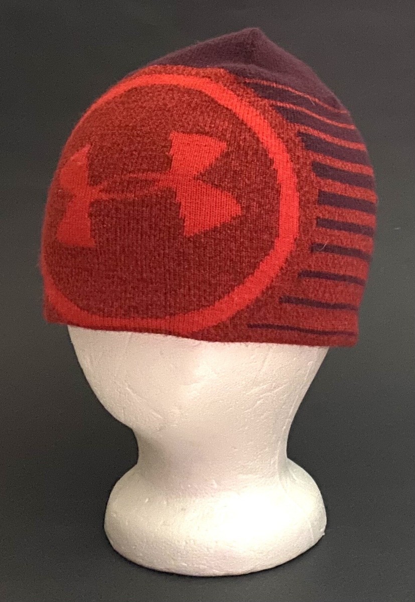 Under Armour Red Infrared Knit Beanie Toboggan OSFA | eBay
