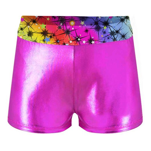 UK Kids Girls Gymnastics Ballet Dance Leotard with Shorts Sets Workout Dancewear - Picture 33 of 97