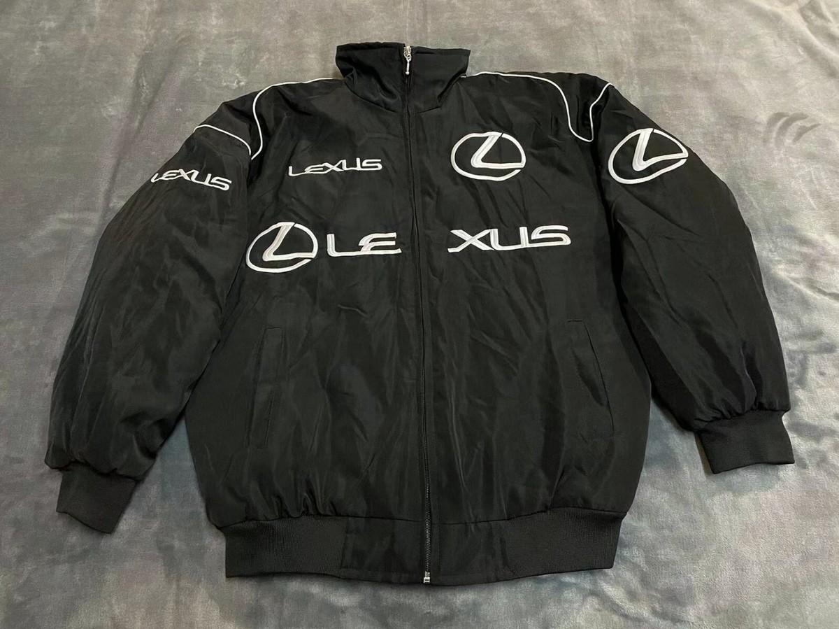 Adults F1 Team Racing Lexus Embroidery Cotton Padded Zip Racing
