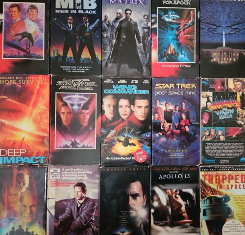 VHS Sci-Fi Movie Lot Matrix, MIB, Star Trek, Contact, Cocoon, Stargate #4777 - Picture 4 of 4