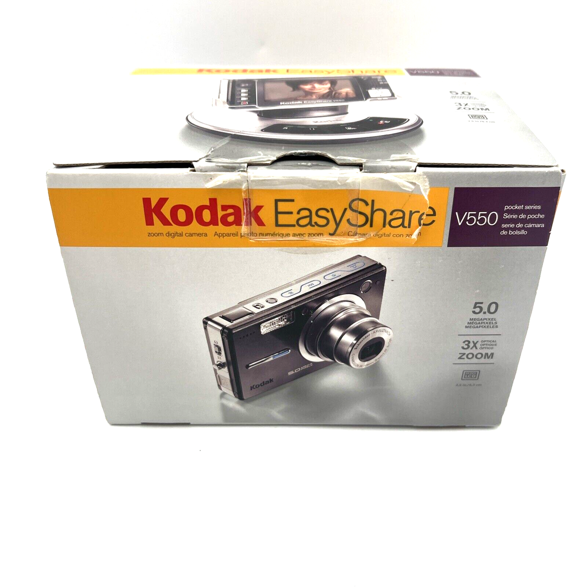 Kodak EasyShare V550 Black 5MP Zoom Digital Camera w/ Box Kodak EasyShare V550 Black 5MP Zoom Digital Camera w/ Box