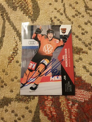 DEL 2021/2022 21/2 signiert Grizzlys Wolfsburg #368 Phil Hungerecker 