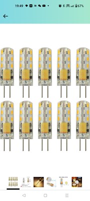 10pcs G4 LED Bulbs JC Bi-Pin Base Light Bulbs 3W AC/DC 12V 20W-30W T3 Halogen...