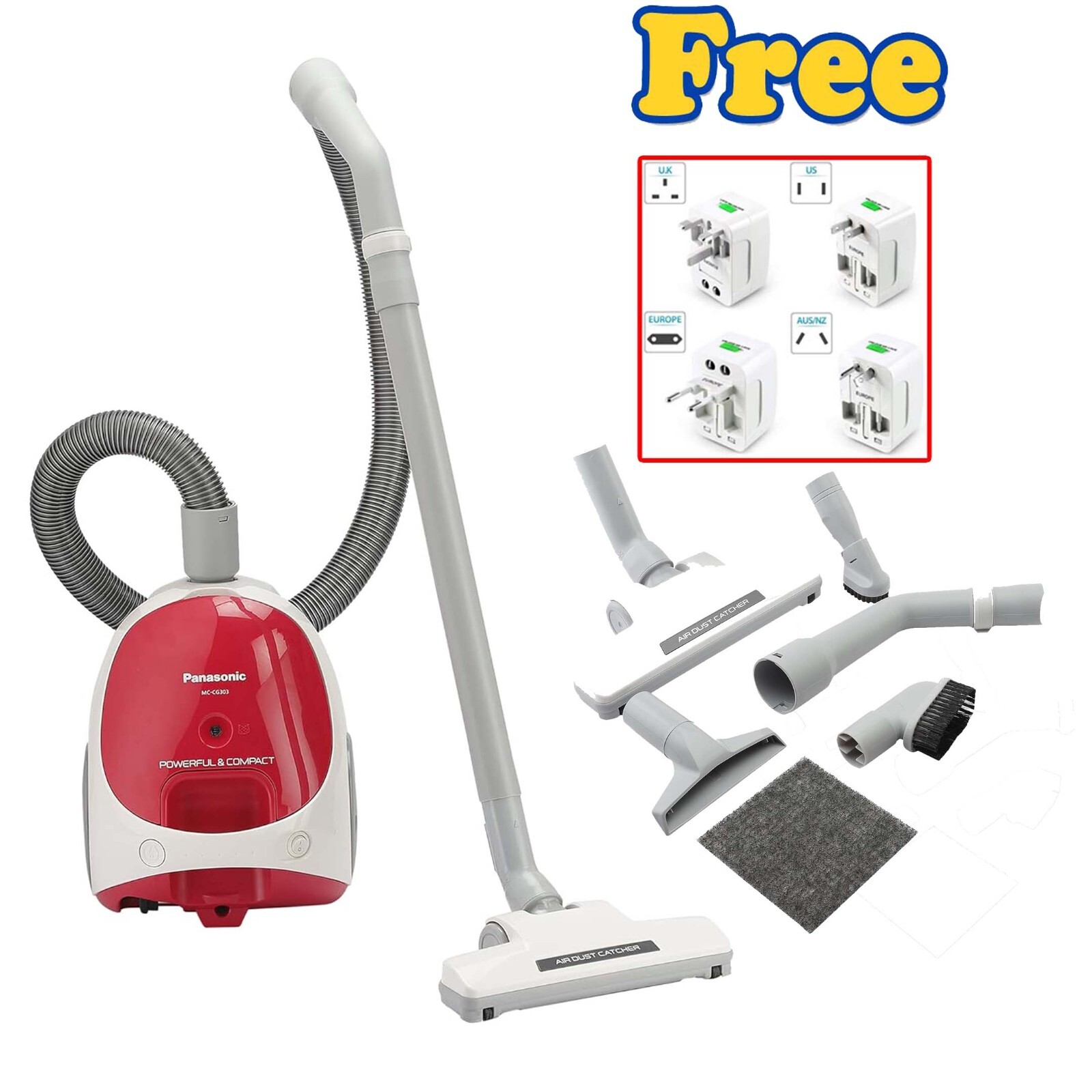 Panasonic Vacuum Cleaner Home purpose vacuum cleaner McCg304 1400 Watt