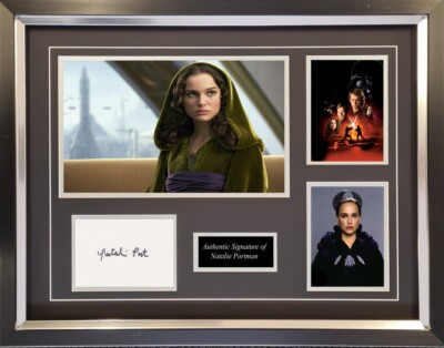PADME STAR WARS Natalie Portman signiert gerahmt Display RACC TRUST, AFTAL, UACC