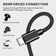 6FT 2M USB-C to USB C Type-C Fast Charging Data Cord Cable for Samsung Galaxy