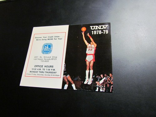 1978 1979 UNLV Basketball Schedule EBay