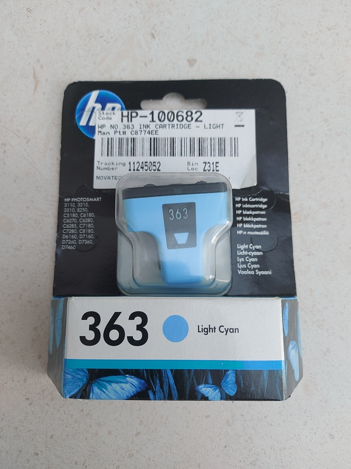 HEWLETT PACKARD HP 363 Light CYAN INK CARTRIDGE C8771EE
