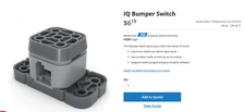 VEX IQ Robotics New Bumper Switch 228-2677