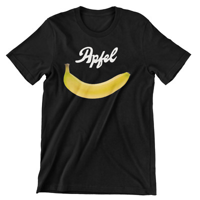 Apfel / Banane Witz Scherz Fun-Shirt T-Shirt lustiger Aufdruck  Fun Spruch #G4