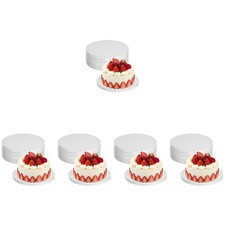 5 Pieces Base En Carton Pour Gâteau Papier Ondulé Fond De Planches À Dorée