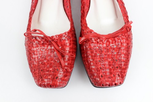JB MARTIN ballerines cuir tressé rouge T 36 TBE - Bild 9 von 13